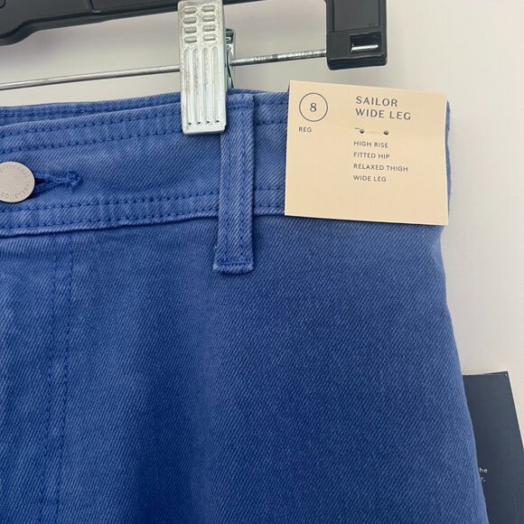NWT Women's High-Rise Sailor Wide Leg Ankle Jeans - Universal Thread™ Size 8 - Picture 3 of 6